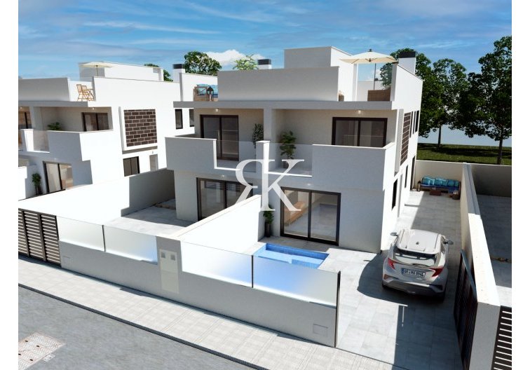 Halfvrijstaande villa - Nieuwbouw in constructie - San Pedro del Pinatar - San Pedro del Pinatar