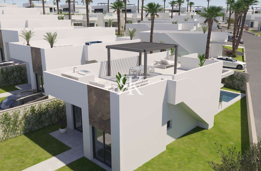 Obra Nueva en construcción - Villa independiente - Algorfa - La Finca Golf