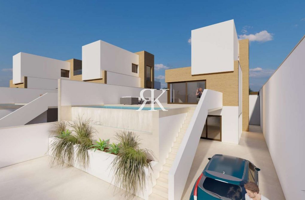 Obra Nueva en construcción - Villa independiente - Algorfa